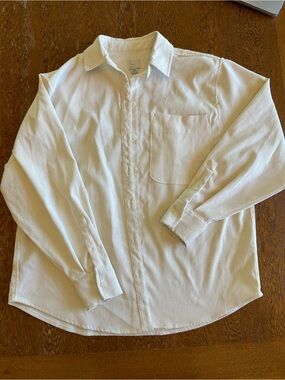 a new day White Long-Sleeve Button-Down Shirt